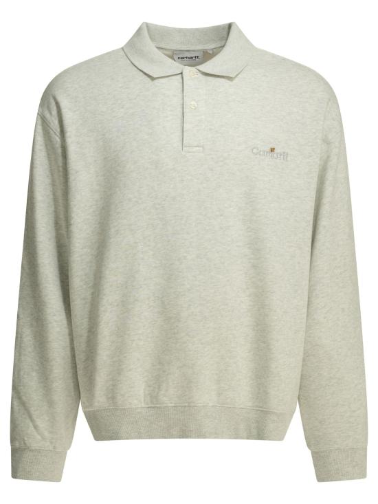 26SS 칼하트 WIP 라벨 폴로 스웨트셔츠 I036349482XX GREY