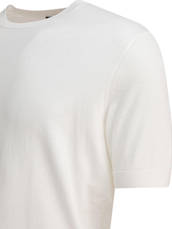 26SS 에르메네질도제냐 반팔 티셔츠 E8C90A7C10N01 WHITE - ERMENEGILDO ZEGNA