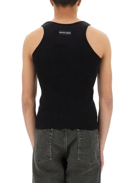 26SS 마린세르 민소매 티셔츠 MTT081A CJER0011BK99 BLACK - MARINE SERRE