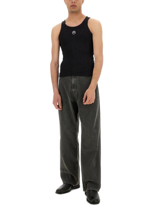 26SS 마린세르 민소매 티셔츠 MTT081A CJER0011BK99 BLACK - MARINE SERRE