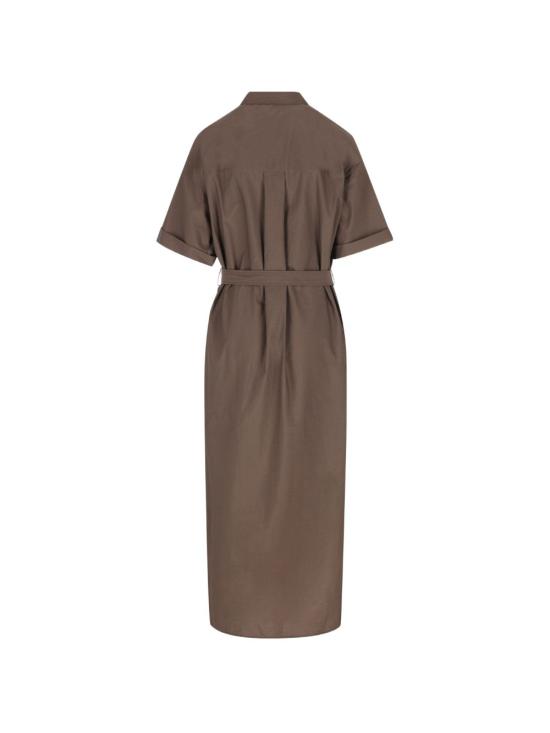 26SS 브루넬로 쿠치넬리 미디 원피스 M0F79AHD91 C8589 BROWN - BRUNELLO CUCINELLI