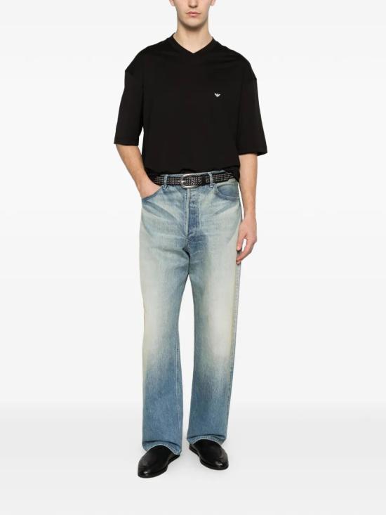 26SS 엠포리오 아르마니 반팔 티셔츠 EM005277AF24470 UC001 BLACK - EMPORIO ARMANI