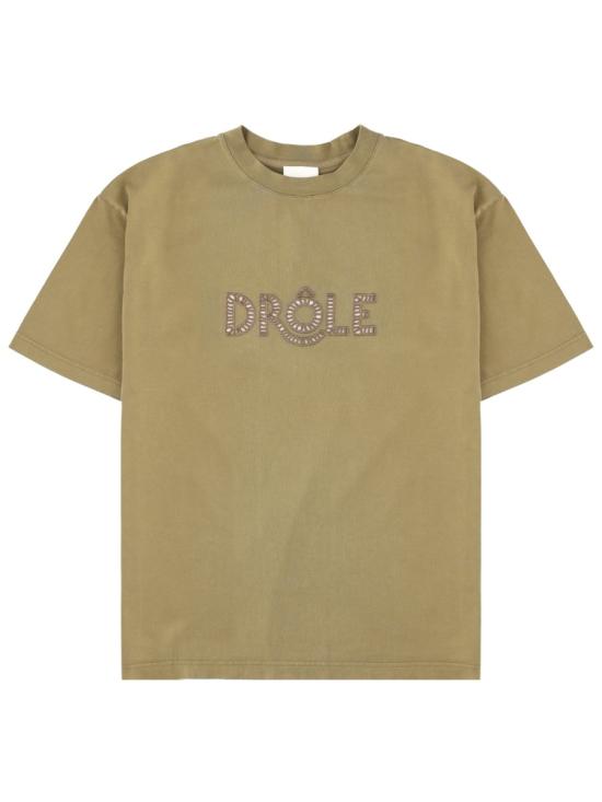 26SS 드롤드무슈 반팔 티셔츠 TS302 CO195KAKI BROWN