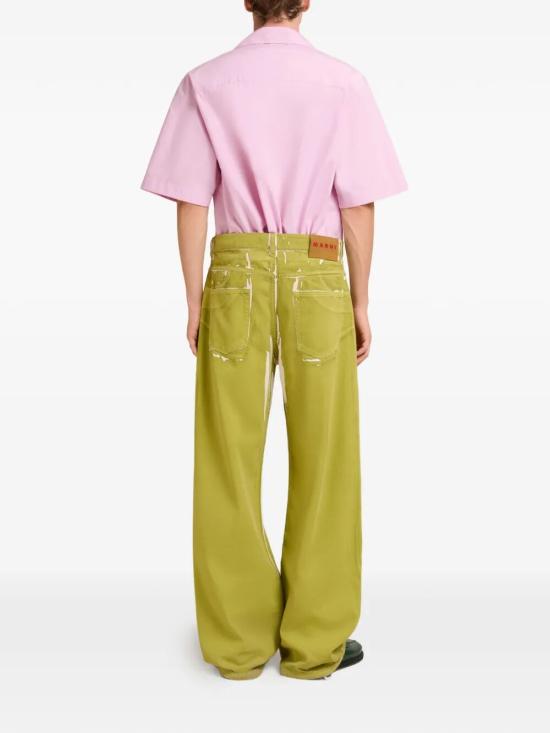 26SS 마르니 스트레이트 팬츠 PUJU0320A1USCY64 PRV15 GREEN - MARNI