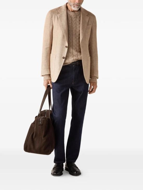 26SS 에르메네질도제냐 스웨터 UHF76A3110 N93 NUDE NEUTRALS - ERMENEGILDO ZEGNA