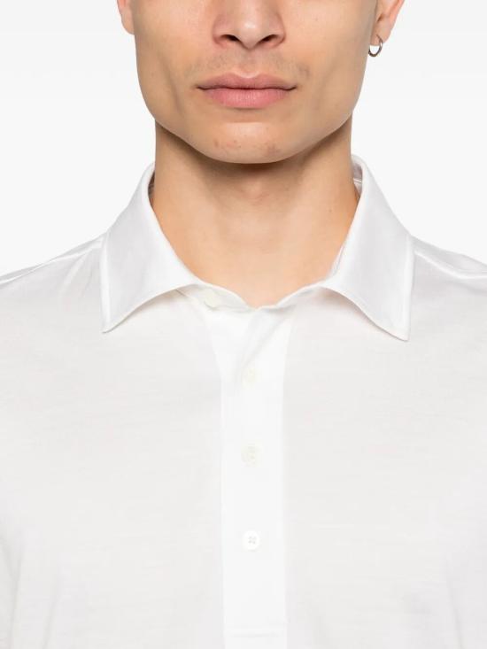 26SS 에르메네질도제냐 반팔 티셔츠 UH386A3H774 N01 WHITE - ERMENEGILDO ZEGNA