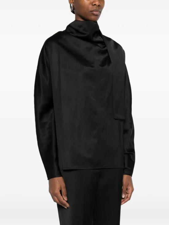 26SS 토템 셔츠 262WRT0738FB0623 001 BLACK - TOTEME