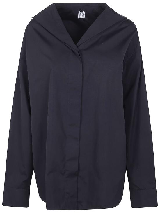 26SS 토템 셔츠 262WRT0669FB0226 001 BLACK - TOTEME