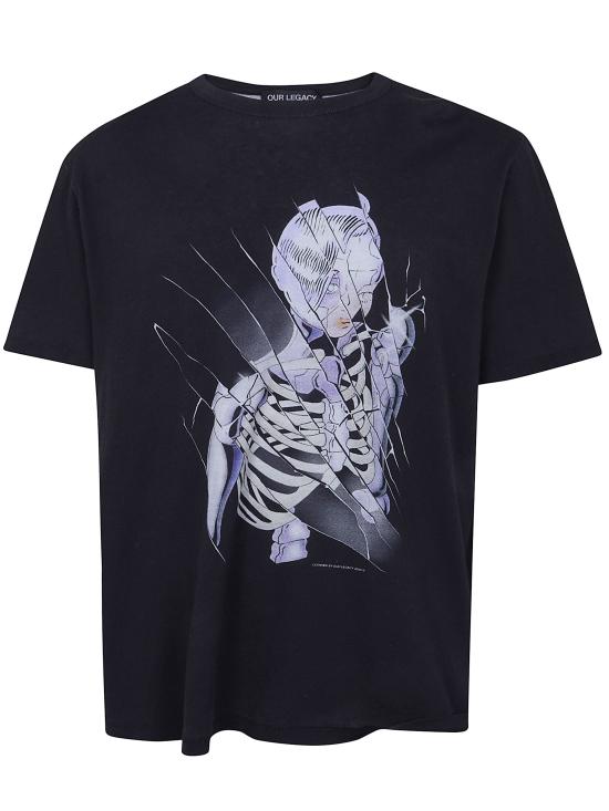 26SS 아워레가시 뉴 박스 티셔츠 사이버네틱 엔젤 프린트 M2266NC CYBERNETIC GREY - OUR LEGACY