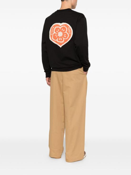 26SS 겐조 Boke Heart 릴렉스 롱슬리브 FG55TL3034SY99J BLACK - KENZO