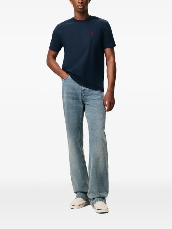 26SS 아미 반팔 티셔츠 BFUTS035724 430 NIGHT BLUE - AMI