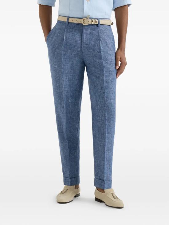 26SS 브루넬로 쿠치넬리 스트레이트 팬츠 MZ402L00H C005 - BRUNELLO CUCINELLI