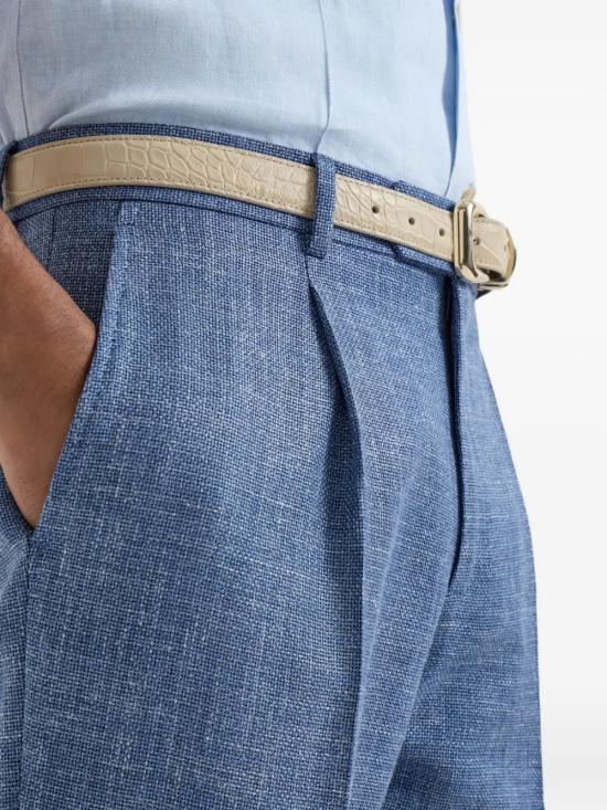 26SS 브루넬로 쿠치넬리 스트레이트 팬츠 MZ402L00H C005 - BRUNELLO CUCINELLI