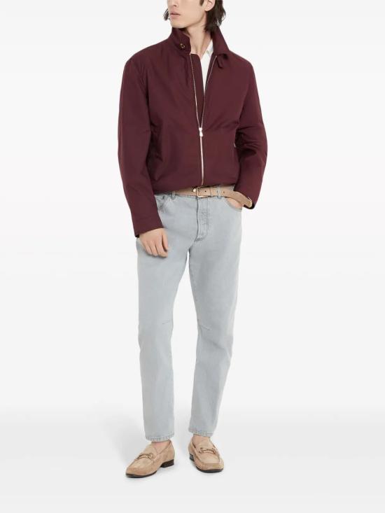 25FW 브루넬로 쿠치넬리 잉글리시 립 코튼 니트 폴로셔츠 M29400015 CO312 - BRUNELLO CUCINELLI