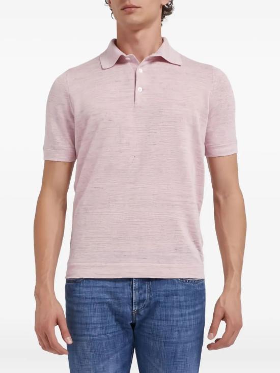 26SS 브루넬로 쿠치넬리 린넨 코튼 니트 폴로 셔츠 M2L00315 C2951