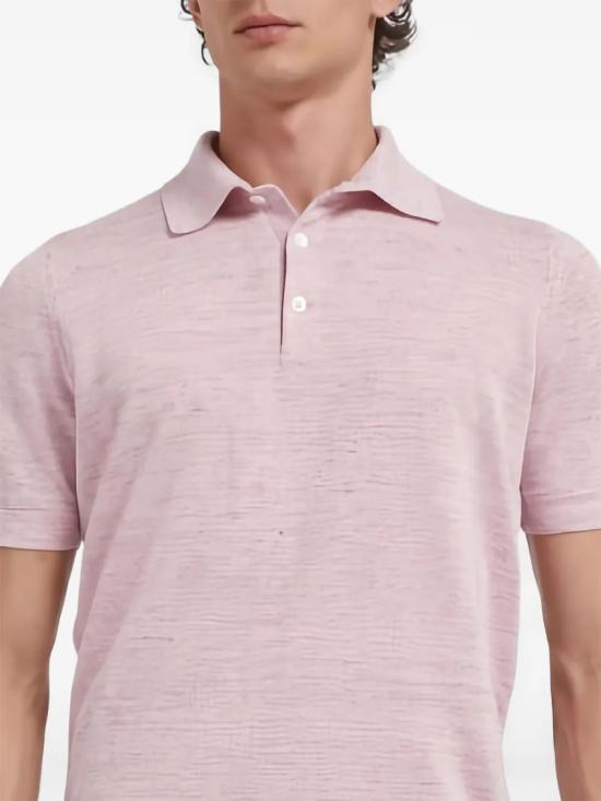 26SS 브루넬로 쿠치넬리 린넨 코튼 니트 폴로 셔츠 M2L00315 C2951 - BRUNELLO CUCINELLI