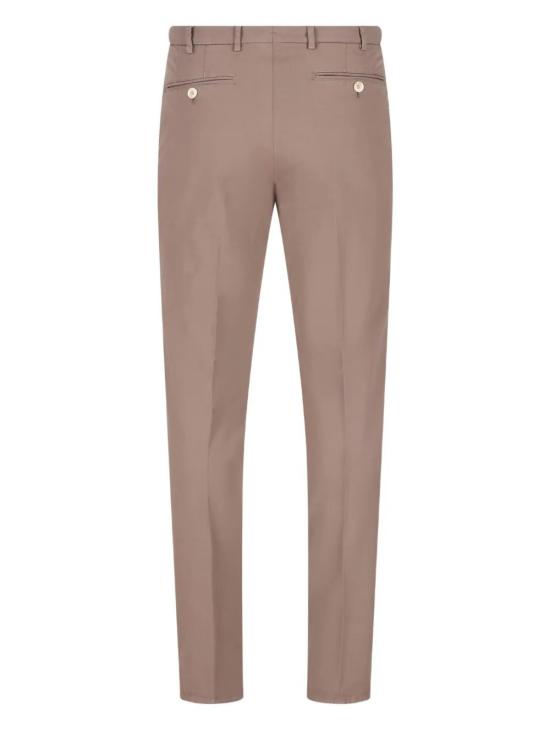 26SS 브루넬로 쿠치넬리 코튼 스트래치 미드 라이즈 슬림 핏 치노 M289LI1770 C6046 - BRUNELLO CUCINELLI