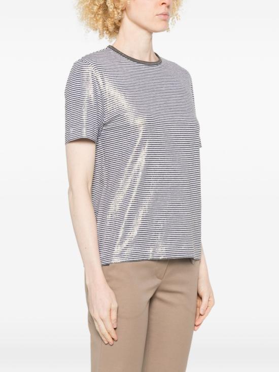 26SS 브루넬로 쿠치넬리 반팔 티셔츠 MQ977DU500 C2097 - BRUNELLO CUCINELLI