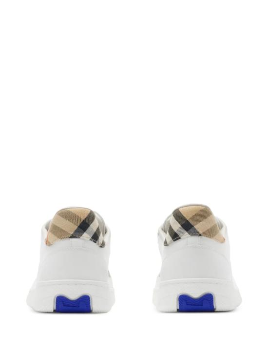 26SS 버버리 레더 체크 테라스 스니커즈 8108654 A1464 WHITESAND IP CHK A1464 WHITE SAND IP CHK - BURBERRY