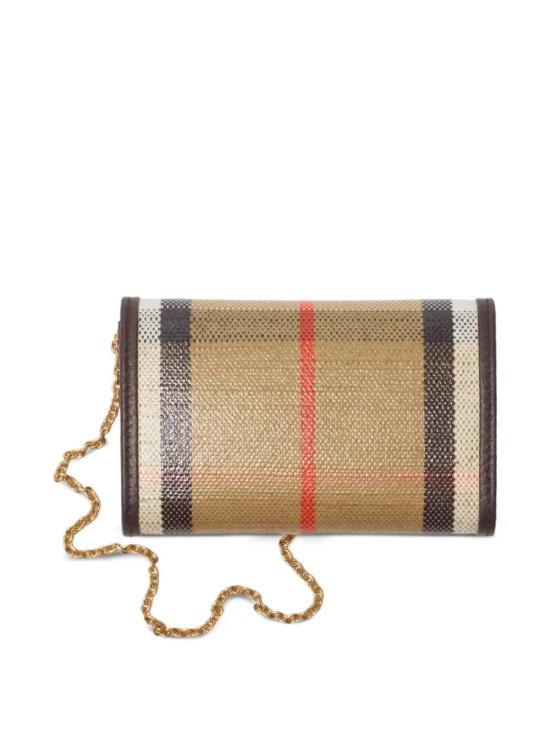 26SS 버버리 하이랜드 체인 카드 케이스 8115406 B9368 SAND IP CHECK - BURBERRY