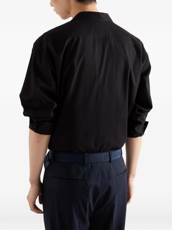 26SS 프라다 긴팔 셔츠 SC85519AM F0002 BLACK - PRADA