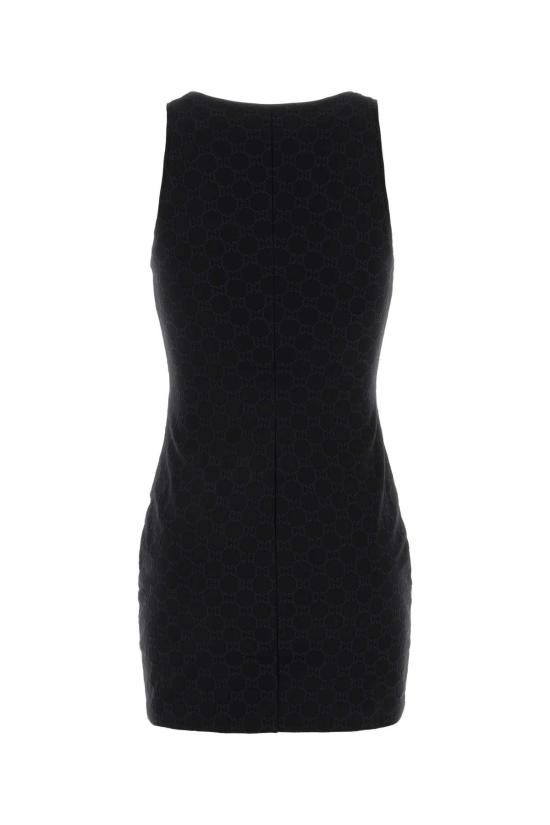 26SS 구찌 미디 원피스 865171XUAO2 1000 BLACK - GUCCI