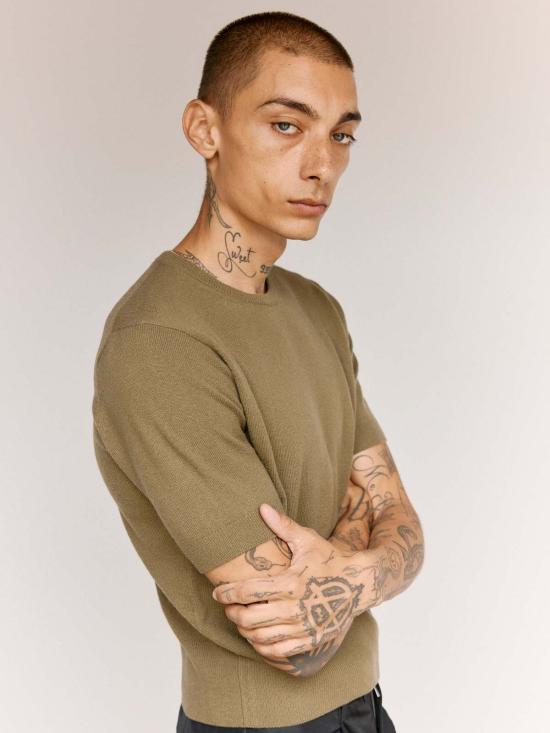  질샌더 스웨터 질 샌더 울 캐시미어 반팔 - JIL SANDER