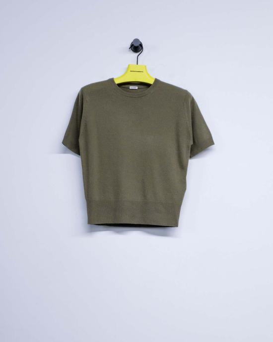  질샌더 스웨터 질 샌더 울 캐시미어 반팔 - JIL SANDER