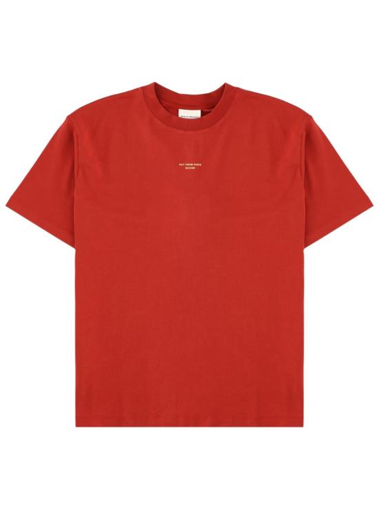 26SS 드롤드무슈 반팔 티셔츠 TS202 CO002DARKRED