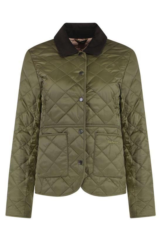 25SS 바버 DEVERON 데브론 퀼티드 자켓 LQU1012 OL51 green