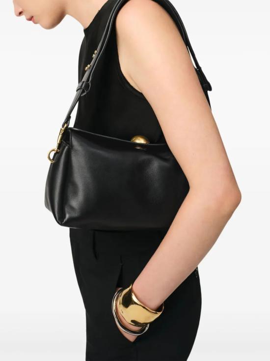 25SS 아미 옐로우 카우 레더 카루젤 백 ULL027AL0103001 BLACK - AMI