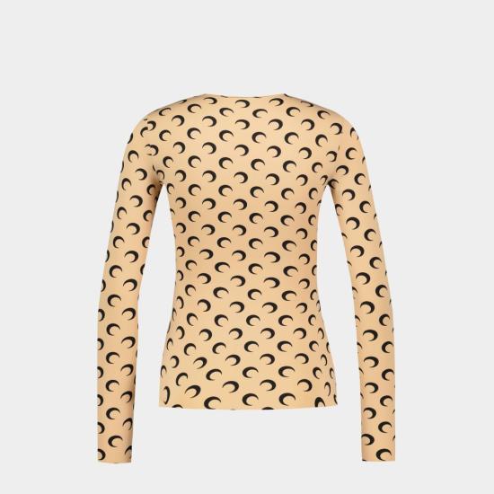 25SS 마린세르 반팔 티셔츠 WTS006ATA10 BROWN - MARINE SERRE