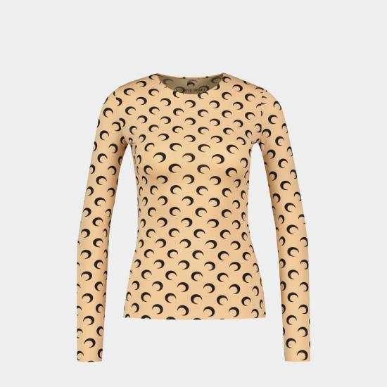 25SS 마린세르 반팔 티셔츠 WTS006ATA10 BROWN