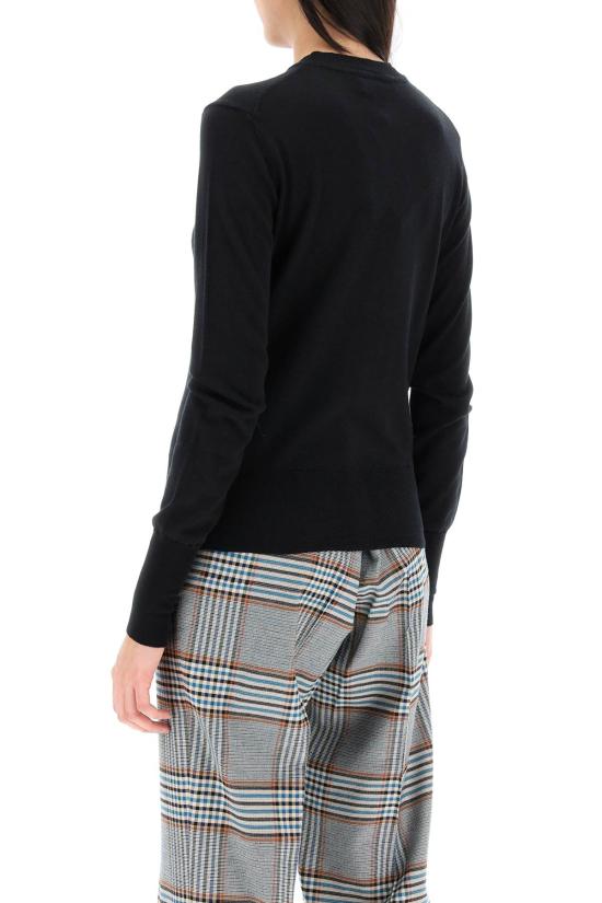 25SS 비비안웨스트우드 BEA 베아 니트 가디건 1803002PY001A N402 black - VIVIENNE WESTWOOD