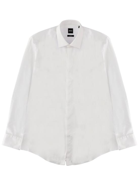 26SS 보스 긴팔 셔츠 50555979 10272509100 WHITE