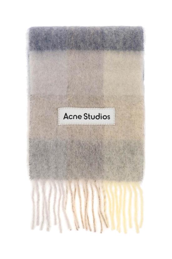  아크네 스튜디오 모헤어 체크 머플러 CA0084DL6 BEIGE - ACNE STUDIOS