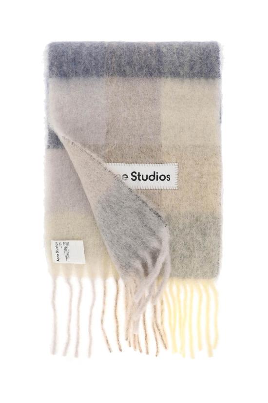  아크네 스튜디오 모헤어 체크 머플러 CA0084DL6 BEIGE - ACNE STUDIOS