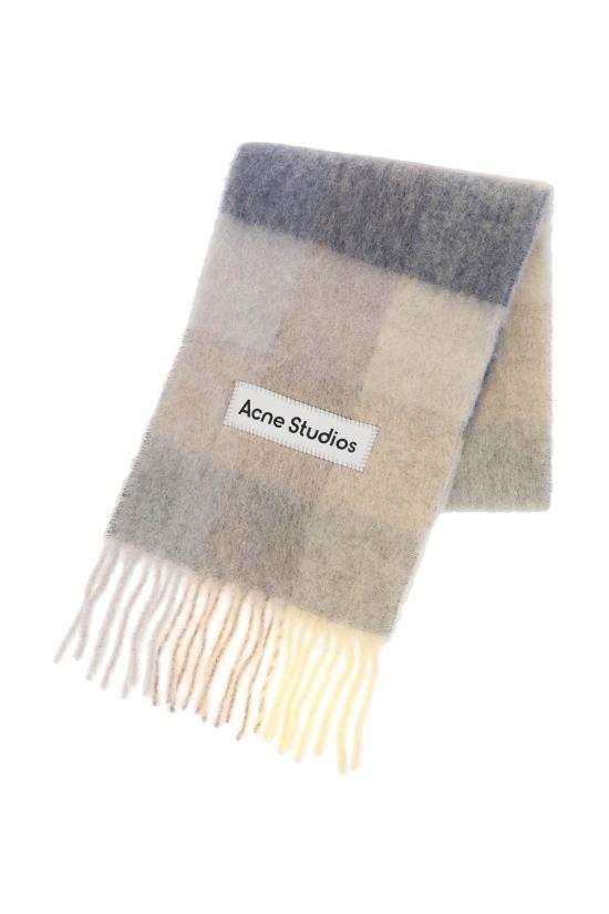  아크네 스튜디오 모헤어 체크 머플러 CA0084DL6 BEIGE - ACNE STUDIOS