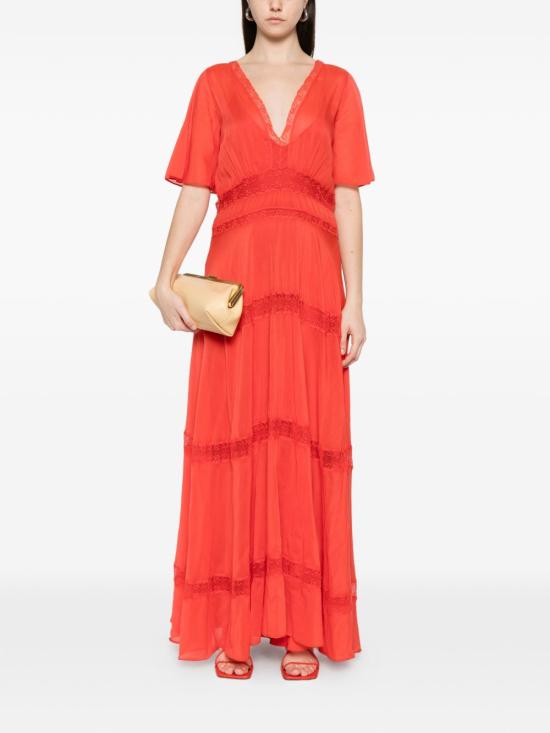 26SS 포르테포르테 롱 원피스 14904 MYDRESSROUGE Red - FORTE FORTE