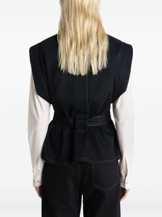 26SS 르메르 민소매 티셔츠 OT0011 LD1071999 Black - LEMAIRE