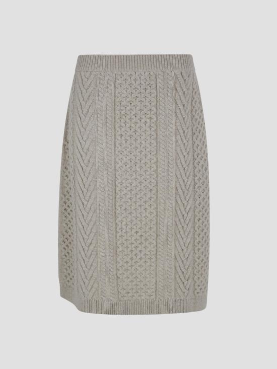 26SS 버버리 스커트 8120852 A2954 BEIGE MELANGE