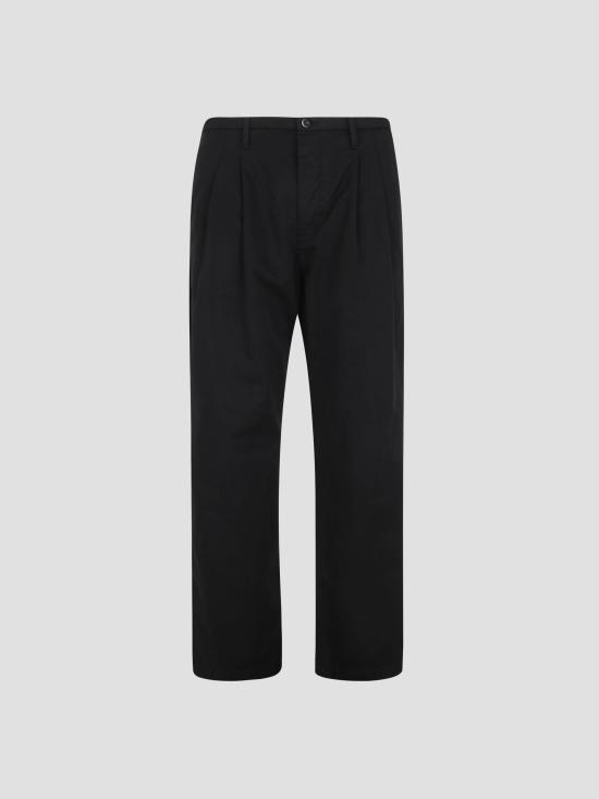 26SS 씨피 컴퍼니 코튼 개버딘 루즈 팬츠 20CMPA136A110458G 999 BLACK