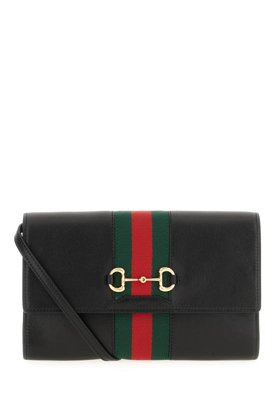 26SS 구찌 홀스빗 웹 스트랩 지갑 867120AAGOQ 1057 Nero