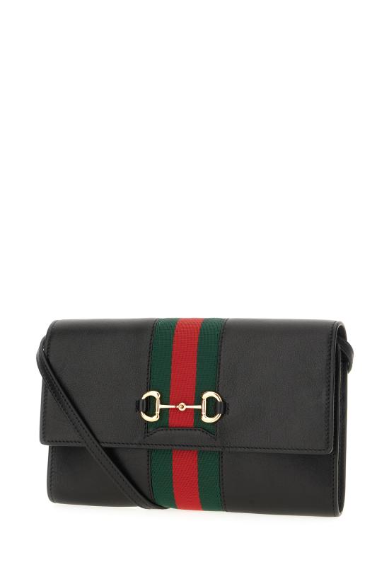 26SS 구찌 홀스빗 웹 스트랩 지갑 867120AAGOQ 1057 Nero - GUCCI