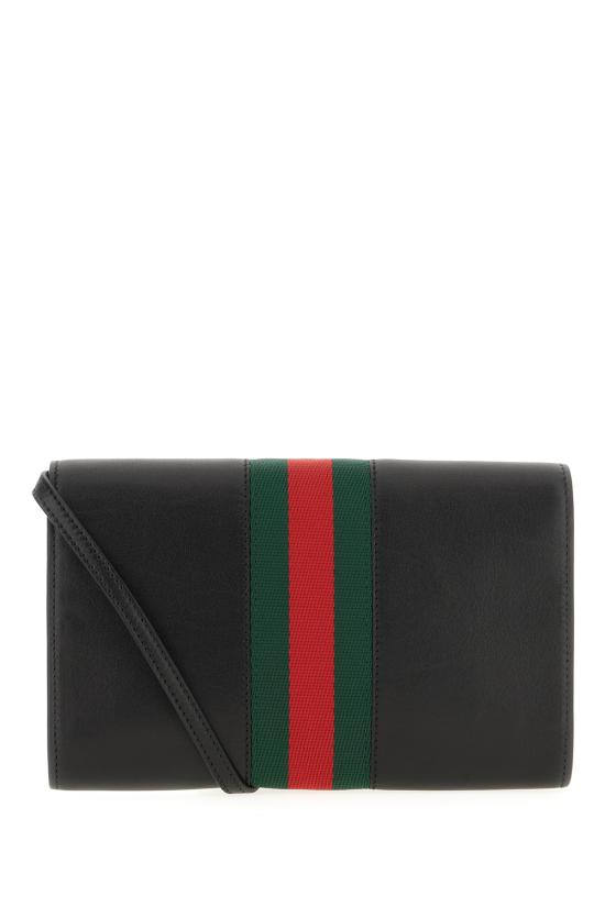 26SS 구찌 홀스빗 웹 스트랩 지갑 867120AAGOQ 1057 Nero - GUCCI