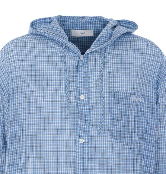 26SS 던스트 셔츠 UDSH6A107B1 SOFT BLUE CHECK Blue - DUNST