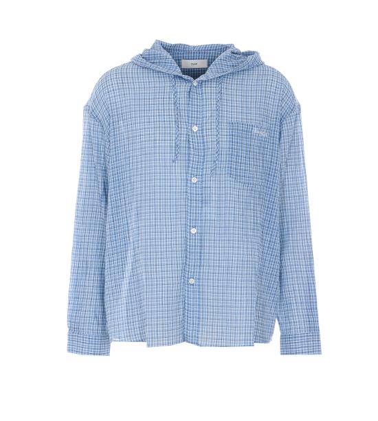 26SS 던스트 셔츠 UDSH6A107B1 SOFT BLUE CHECK Blue