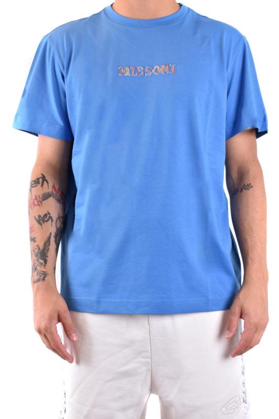  미소니 폴로 티셔츠 UC24SL01 BJ00C7S72E9 BLUE - MISSONI