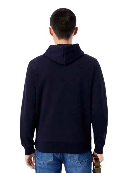  라코스테 오가닉 코튼 후드 티셔츠 SH9623 166 BLU BLUE - LACOSTE