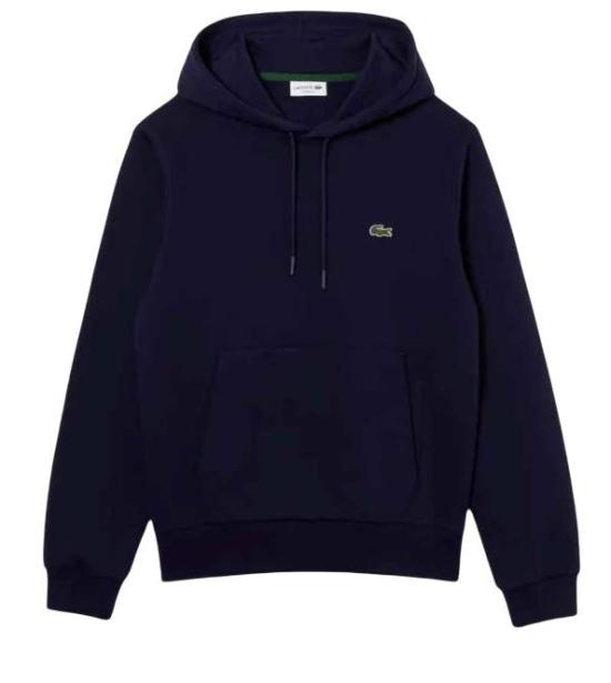  라코스테 오가닉 코튼 후드 티셔츠 SH9623 166 BLU BLUE